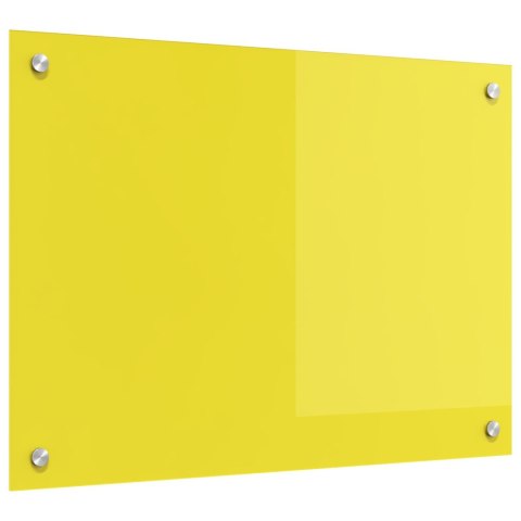 ZASŁONA KUCHENNA ŻÓŁTA 70X50X0,6CM SZKŁO HARTOWANE