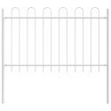 BIAŁY PŁOT OGRODOWY Z HOOOPEM 1,7X1M ZE STALI