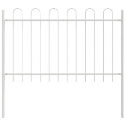 BIAŁY PŁOT OGRODOWY PŁOTEK PANEL OGRODZENIOWY STALOWY 170X150CM SOLIDNY