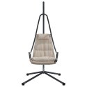 HUŚTAWKA WIESZANA Z STOJAKIEM I PODUSZKĄ TAUPE STAL