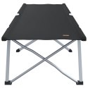 SKŁADANE ŁÓŻKO KEMPINGOWE Z TORBĄ DO PRZENOSZENIA CZARNY 600D OXFORD FABRIC