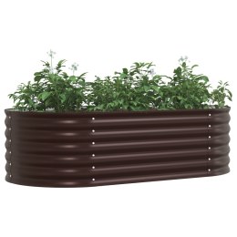 VidaXL Ogród Podniesiony Brązowy 160x80x44 cm Stal Galwanizowana