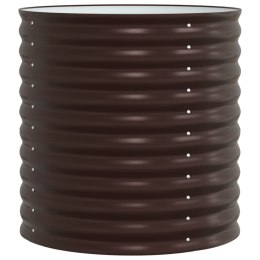 VidaXL Ogród Podniesiony - Brązowy 80x80x81 cm Stal Galwanizowana