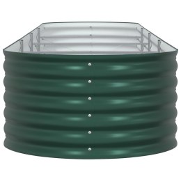 OGRÓD PODNIESIONE ŁÓŻKO ZIELONE 400X80X44CM STAL GALWANIZOWANA