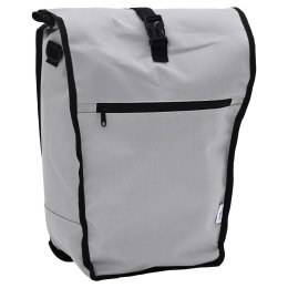 TORBA ROWEROWA NA BAGAŻNIK 20 L SZARA 34X16X59CM