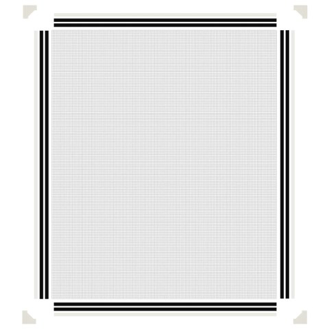 MAGNETYCZNA MOSKITIERA OKIENNA BIAŁA 100X120CM