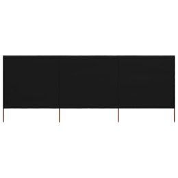 PARAWAN 3-SKRZYDŁOWY Z TKANINY 400X 120CM CZARNY