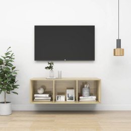 WISZĄCA SZAFKA POD TV KOLOR DĄB SONOMA 37X37X107CM