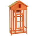 WOLIERA DREWNIANA DLA PTAKÓW Z BUDKĄ I ŻERDKAMI 91X53X170 CM ZEWNĘTRZNA