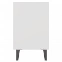 SZAFKI NOCNE Z METALOWYMI NÓŻKAMI2 SZT.BIAŁE40X30X50CM