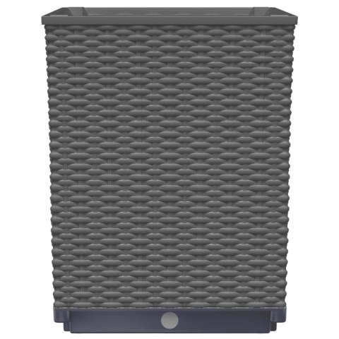 DONICE 2 SZT. CZARNE 30X30X37CM POLIPROPYLEN