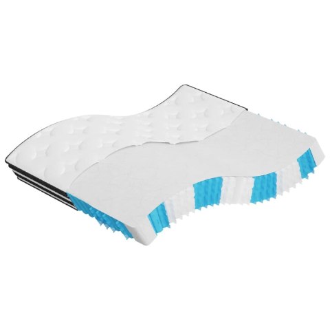 VidaXL Materac kieszeniowy, twardość średnia, 160x200 cm