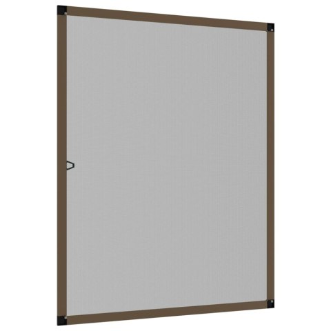 MOSKITIERA OKIENNA BRĄZOWA 80X100CM