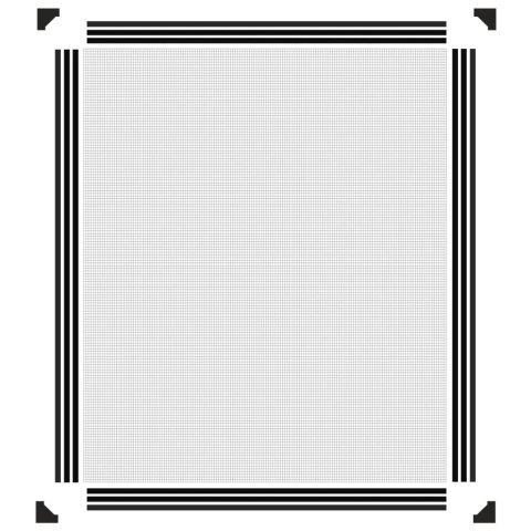 MAGNETYCZNA MOSKITIERA OKIENNA ANTRACYTOWA 100X120CM