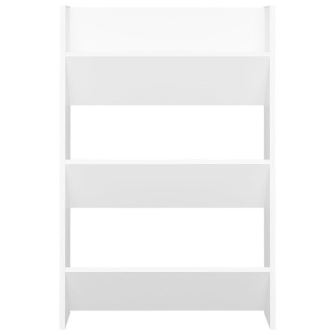 PÓŁKI ŚCIENNE NA BUTY 2 SZT. BIAŁE 60X18X90CM