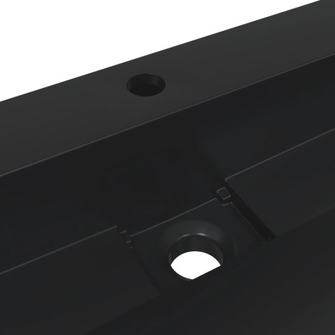 UMYWALKA 120X46X11CM KOMPOZYT MINERALNY/MARMUROWY CZARNY MAT