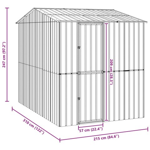 WOLIERA PTASZARNIA KLATKA DLA PTAKÓW 310X215X247CM ZE STALI