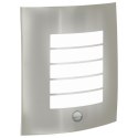 LAMPA ŚCIENNA Z CZUJNIKIEM 2 SZT. SREBRNA STAL NIERDZEWNA IP44