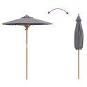 PARASOL OGRODOWY CIEMNOSZARY 180X230CM Z BAMBUSA