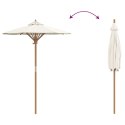 PARASOLKA OGRODOWA KREMOWA 150X210CM BAMBUS