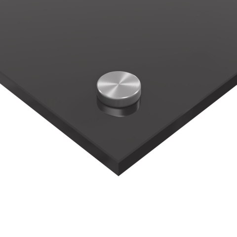 CIEMNOSZARY PANEL OCHRONNY DO KUCHNI 80X50X0.6CM ZE SZKŁA HARTOWANEGO