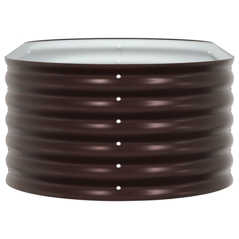 VidaXL Ogród Podniesiony Brązowy 160x80x44 cm Stal Galwanizowana