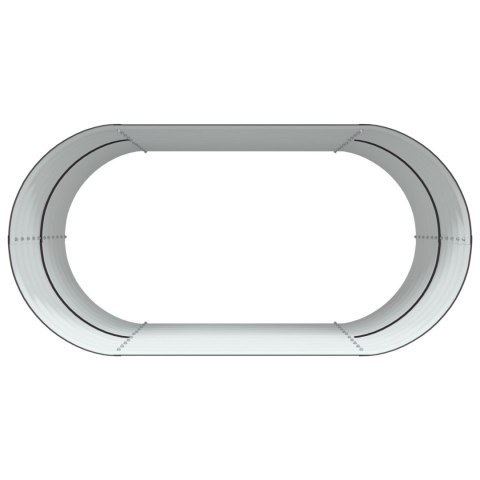 PODNIESIONY OGRÓD BRĄZOWY 160X80X81CM STAL GALWANIZOWANA