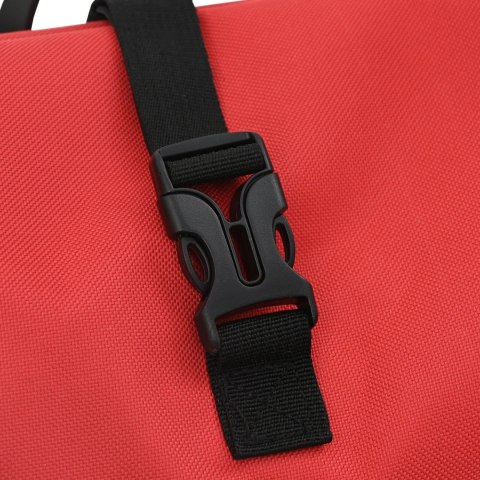 TORBA ROWEROWA NA BAGAŻNIK 20 L CZERWONA 34X16X59CM