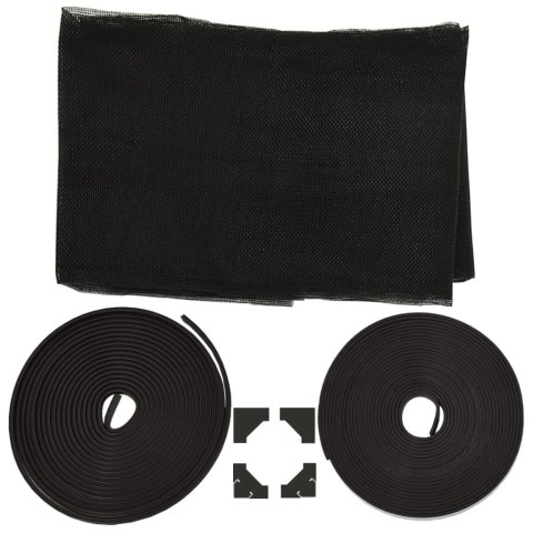 MAGNETYCZNA MOSKITIERA OKIENNA ANTRACYTOWA 120X140CM