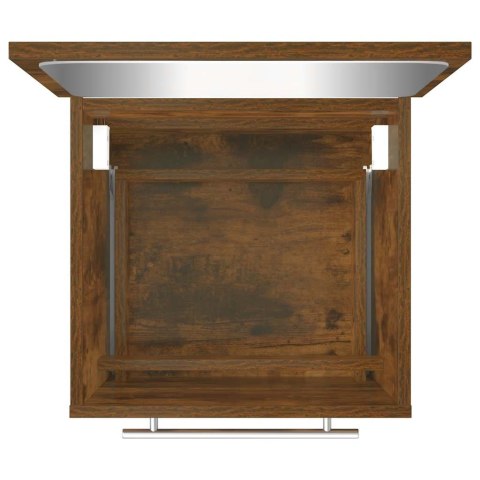 SZAFKA ŁAZIENKOWA Z LUSTREM PRZYDYMIONY DĄB 41X38,5X48CM