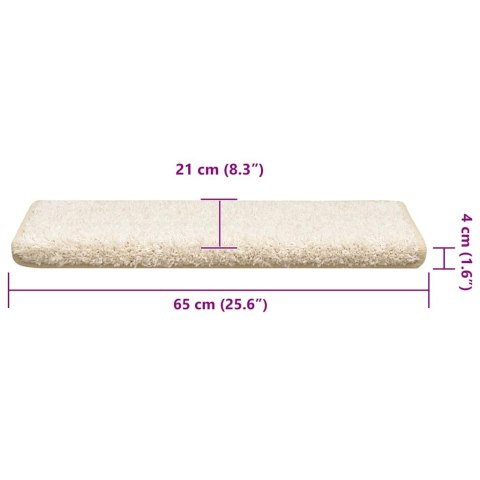 MATY NA SCHODY 30 SZT. 65X21X4CM BIAŁE