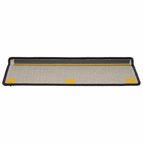 NAKŁADKI NA SCHODY 15 SZT. 65X21X4CM CZARNE