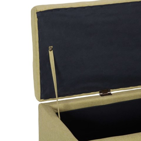 ŁAWKA ZE SCHOWKIEM 116CM ZIELONA POLIESTER