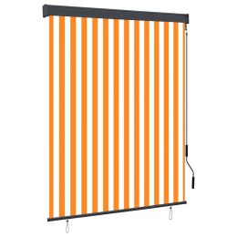 ROLETA ZEWNĘTRZNA 140X250CM BIAŁO-POMARAŃCZOWA