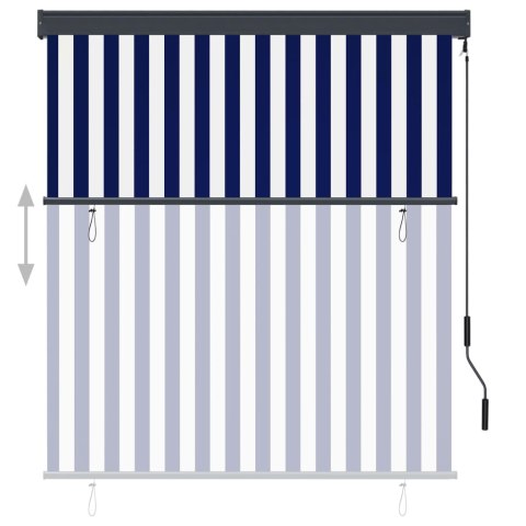 ROLETA ZEWNĘTRZNA 140X250CM NIEBIESKO-BIAŁA