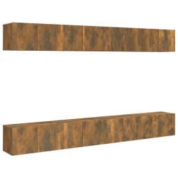 SZAFKI TV 8 SZT. PRZYDYMIONY DĄB 60X30X30CM