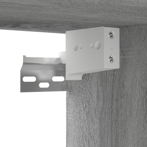 WISZĄCA SZAFKA POD TV SZARY DĄB SONOMA 3 SZT. 60X30X30CM