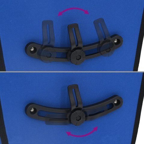 TORBA ROWEROWA NA BAGAŻNIK 20 L NIEBIESKA 34X16X59CM