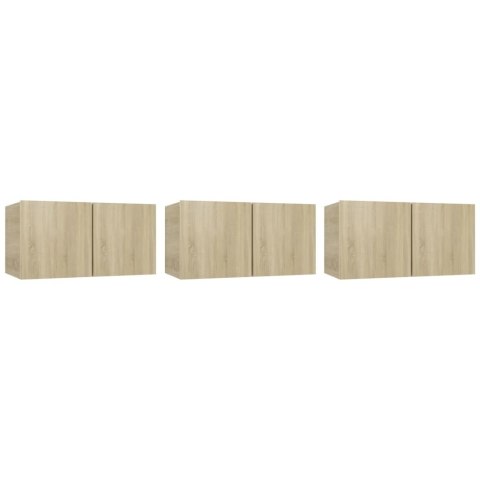 5-CZĘŚCIOWY ZESTAW SZAFEK TELEWIZYJNYCH DĄB SONOMA