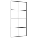 DRZWI PRZESUWNE CZARNE 102,5X205CM SZKŁO ESG I ALUMINIUM
