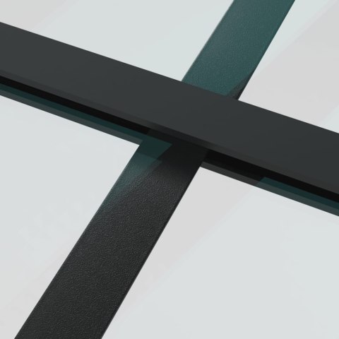 DRZWI PRZESUWNE CZARNE 102,5X205CM SZKŁO ESG I ALUMINIUM