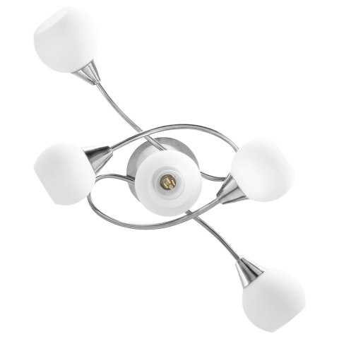 LAMPA SUFITOWA Z CERAMICZNYMI KLOSZAMI NA 5 ŻARÓWEK E14