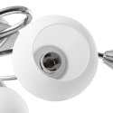 LAMPA SUFITOWA Z CERAMICZNYMI KLOSZAMI NA 5 ŻARÓWEK E14