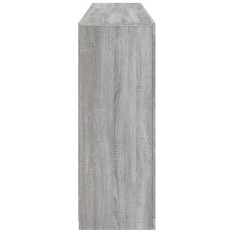 SZAFKA Z OŚWIETLENIEM LED SZARY DĄB SONOMA 162X37X100CM