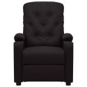 ELEKTRYCZNY FOTEL ROZKŁADANY CZARNY OBITY SZTUCZNĄ SKÓRĄ