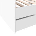 ŁÓŻKO DZIENNE Z SZUFLADAMI BEZ MATERACA BIAŁE 90X200CM