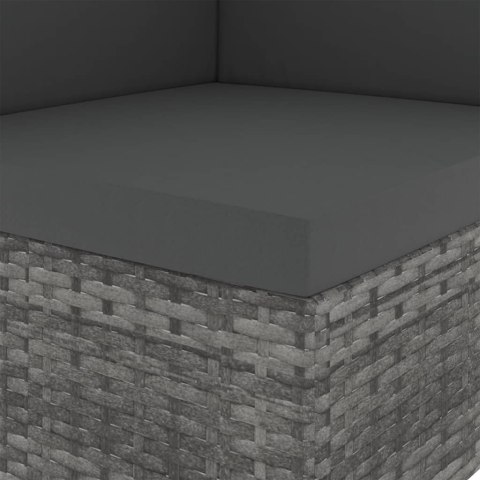 MODUŁOWE SIEDZISKO NAROŻNE RATTAN PE SZARE