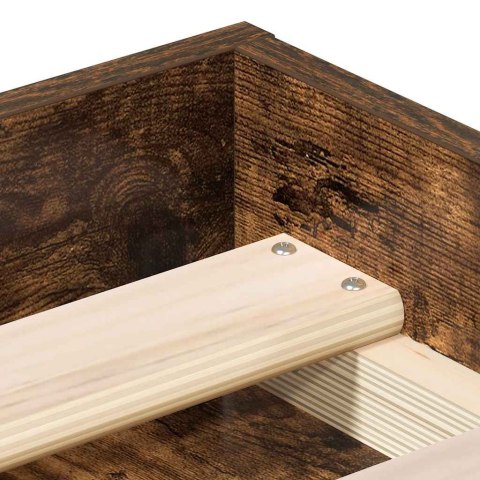 RAMA ŁÓŻKA PRZYDYMIONY DĄB 120X190CM