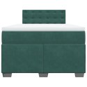 ŁÓŻKO KONTYNENTALNE Z MATERACEM CIEMNOZIELONE 120X200CM
