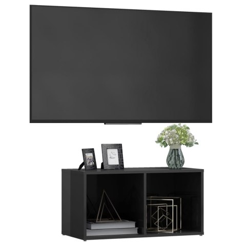 SZAFKA POD TV POŁYSK SZARA 72X35X36,5CM